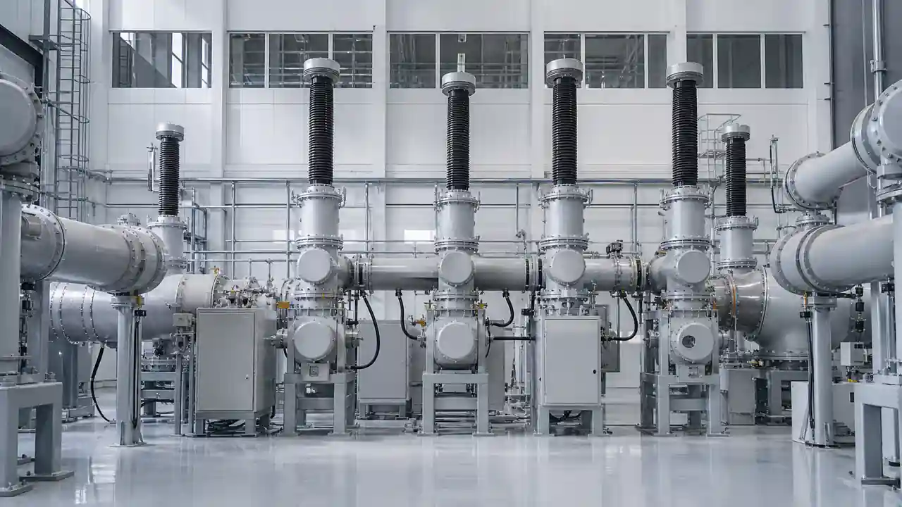 Thiết bị điện áp cao trong khu vực thử nghiệm công nghiệp