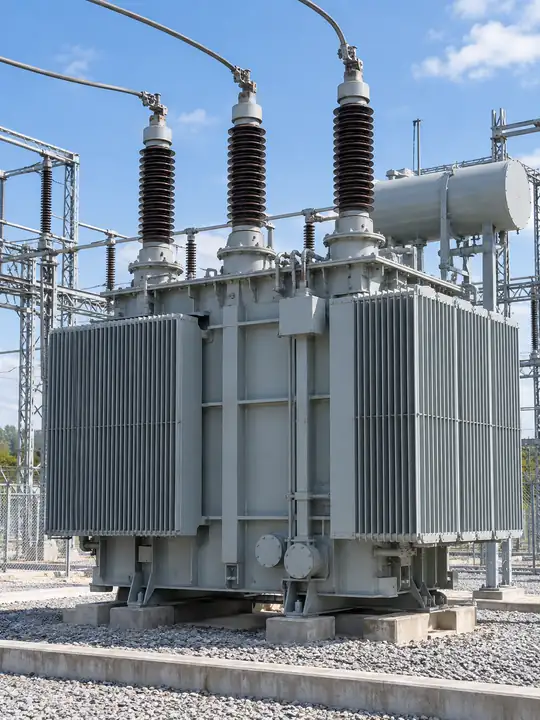 Electrically isolated fiber optic sensing in a high-voltage test setup
